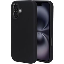 Mobiparts iPhone 16 Siliconen Hoesje Backcover - Zwart