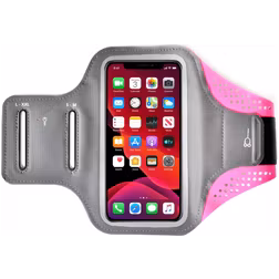 Mobigear Easy Fit Telefoonhouder Hardlopen HONOR 50 Lite Sport Hoesje Neopreen Sportarmband - Roze