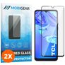 Mobigear Premium TCL 305 Glazen Screenprotector - Case Friendly - Zwart (2-Pack)