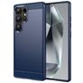 Mobigear Brushed Slim Samsung Galaxy S25 Ultra Hoesje Flexibel TPU Backcover - Blauw