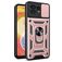 Mobigear Armor Ring Cam Slide Motorola Edge 40 Pro Hoesje Hardcase Backcover Shockproof met Ringhouder en Camera Slider - Roségoud
