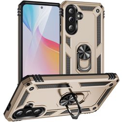 Mobigear Armor ring Samsung Galaxy A36 Hoesje Hardcase Backcover Shockproof met Ringhouder - Goud