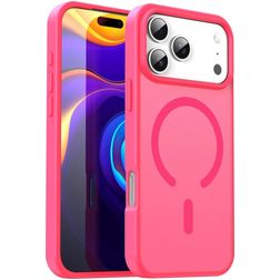 Mobigear Shockproof iPhone 18 Pro Max MagSafe Hoesje Hardcase Backcover - Rose Red