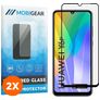 Mobigear Premium Huawei Y6p Glazen Screenprotector - Case Friendly - Zwart (2-Pack)