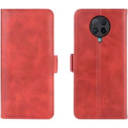 Mobigear Slim Magnet POCO F2 Pro Hoesje Bookcase Portemonnee - Rood