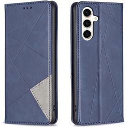 Mobigear Rhombus Slim Samsung Galaxy S23 FE Hoesje Bookcase - Blauw