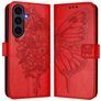Mobigear Butterfly Samsung Galaxy S26 FE Hoesje Bookcase Portemonnee - Rood