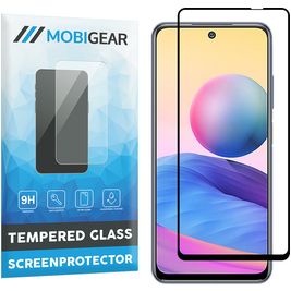 Mobigear Premium Xiaomi Redmi Note 10 5G Glazen Screenprotector - Case Friendly - Zwart