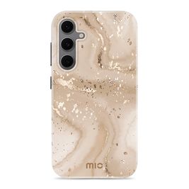 MIO Samsung Galaxy S24 FE MagSafe Hoesje Hardcase Backcover - Gold Marble