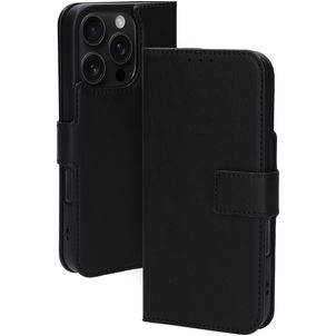Mobiparts Classic Wallet MagSafe iPhone 16 Pro MagSafe Hoesje Bookcase Portemonnee - Zwart