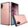 Mobigear Card Samsung Galaxy Note 10 Plus Hoesje Hardcase Backcover Shockproof met Pasjeshouder - Roségoud