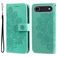 Mobigear Flowers iPhone Air Hoesje Bookcase Portemonnee - Groen