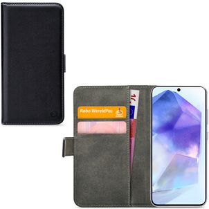 Mobilize Classic Gelly Wallet Samsung Galaxy A55 Hoesje Bookcase Portemonnee - Zwart
