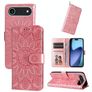 Mobigear Sunflower iPhone Air Hoesje Bookcase Portemonnee - Roze