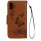 Mobigear Butterfly iPhone XS Hoesje Bookcase Portemonnee - Bruin