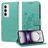 Mobigear Flowers OPPO Reno 12 Pro Hoesje Bookcase Portemonnee - Groen