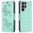 Mobigear Butterfly Samsung Galaxy S24 Ultra Hoesje Bookcase Portemonnee - Groen