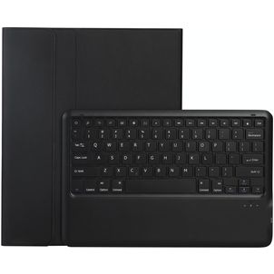 Mobigear Ultra Thin iPad Air 13 Inch (2025) Hoes QWERTY Bluetooth Toetsenbord Bookcase + Stylus Houder - Zwart