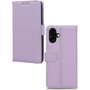 Mobilize Premium Gelly iPhone 16 Plus Hoesje Bookcase Portemonnee - Paars