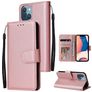 Mobigear Wallet iPhone 14 Plus Hoesje Bookcase Portemonnee - Roségoud