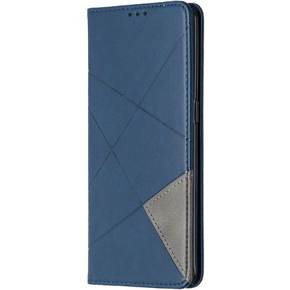 Mobigear Rhombus Slim OPPO Reno 4 Pro 5G Hoesje Bookcase - Blauw