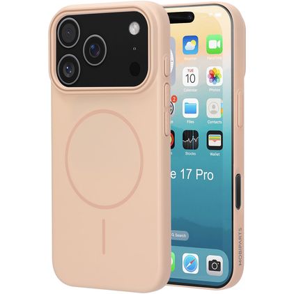 Mobiparts Slim Line iPhone 17 Pro MagSafe Hoesje Hardcase Backcover - Dune Sand