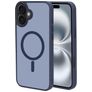 Mobiparts Hardcover iPhone 16 Plus MagSafe Hoesje Hardcase Backcover - Satin Blue
