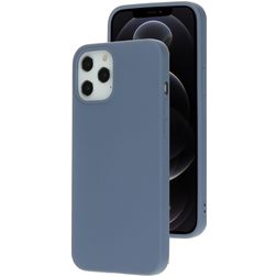 Mobiparts iPhone 12 Pro Max Siliconen Hoesje Backcover - Royal Grey