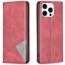 Mobigear Rhombus Slim iPhone 16 Pro Max Hoesje Bookcase - Rood