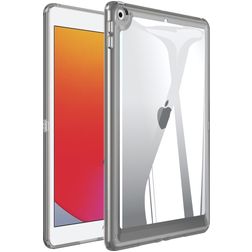 Mobigear Crystal iPad 7 (2019) Hardcase Backcover - Transparant / Zwart