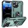 Mobigear Armor Ring iPhone 16 Pro Hoesje Hardcase Backcover Shockproof met Ringhouder - Groen