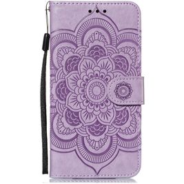 Mobigear Mandala iPhone 11 Hoesje Bookcase Portemonnee - Paars