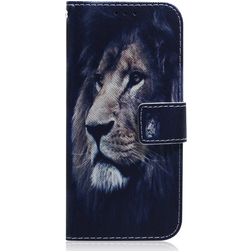Mobigear Design Samsung Galaxy S10 Lite Hoesje Bookcase Portemonnee - Leeuw