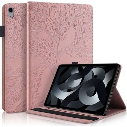 Mobigear Tree iPad 11 (2025) Hoes Bookcase + Stylus Houder - Roségoud
