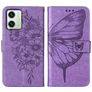 Mobigear Butterfly Motorola Moto G54 Hoesje Bookcase Portemonnee - Paars