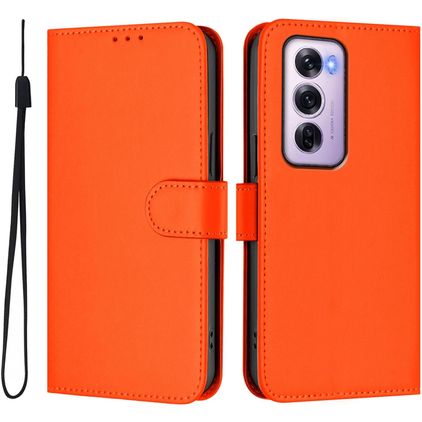 Mobigear Urban Wallet OPPO Reno 12 Pro Hoesje Bookcase Portemonnee - Oranje