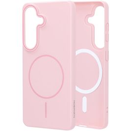 Mobiparts Slim Line Samsung Galaxy S26 MagSafe Hoesje Hardcase Backcover - Blush Pink