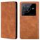 Mobigear Retro Slim Vivo X80 Pro Hoesje Bookcase Portemonnee - Cognac
