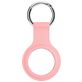Xccess Keychain Apple AirTag Hoesje Flexibel Siliconen Sleutelhanger - Roze