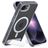 Mobiparts Hardcover Doorzichtig iPhone 16e MagSafe Hoesje Hardcase Backcover met Standaard - Transparant
