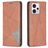 Mobigear Rhombus Slim Motorola Moto G13 Hoesje Bookcase - Bruin