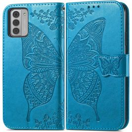 Mobigear Butterfly Nokia G42 Hoesje Bookcase Portemonnee - Blauw