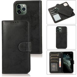 Mobigear Wallet iPhone 12 Mini Hoesje Uitneembare 2in1 Bookcase Portemonnee - Zwart