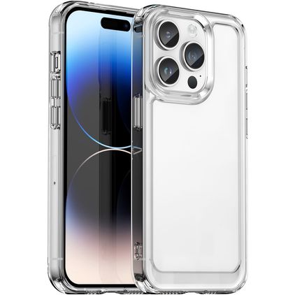 Mobigear Crystal Doorzichtig iPhone 15 Pro Hoesje Flexibel TPU Backcover - Transparant
