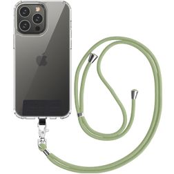 Mobigear Nylon Lanyard Universeel Telefoonkoord Verstelbaar - Groen
