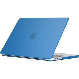 Mobigear Glossy MacBook Pro 16 Inch (2021-2026) Hoes Hardshell Laptopcover MacBook Case - Donkerblauw - Model A2485 / A2780 / A2991 / A3186 / A3428 / A3429