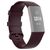 Mobigear Cross Siliconen Fitbit Charge 4 Bandje Gespsluiting - Bordeaux Rood