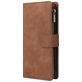 Mobigear Zipper Samsung Galaxy A71 Hoesje Bookcase Portemonnee - Bruin