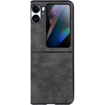 Mobigear Excellent OPPO Find N2 Flip Hoesje Hardcase Backcover - Zwart