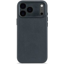 Decoded iPhone 17 Pro Hoesje Echt Leer Backcover Shockproof - Navy Shadow